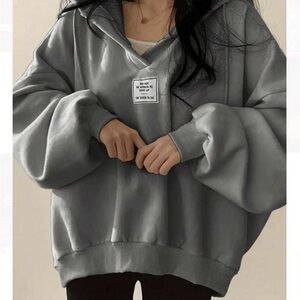 Gray Women's Casual Hoodie
